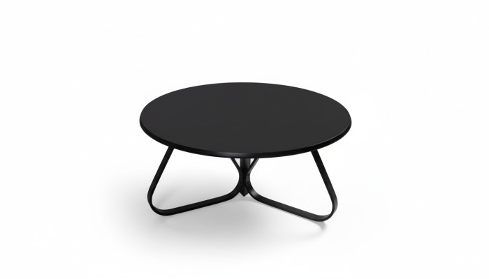 Salon Table basse noire Mobilier moderne de designer Mobilier de luxe