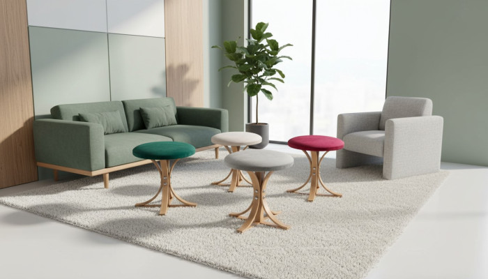 Designer moderne 4x Tabouret Meubles Complets Salon Mobilier de Luxe
