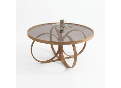 Salle de séjour Table basse de salon Table basse ronde de designer Table en verre Mobilier de luxe