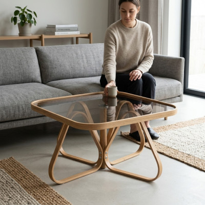 Mobilier moderne Table basse Designer Mobilier de luxe Table en verre Table basse