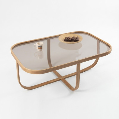 Salon Table basse Moderne Mobilier de luxe Table en verre Table d'appoint