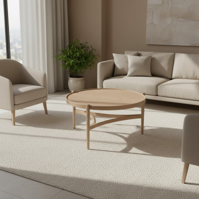 Table basse en bois Salon Mobilier de luxe Table d'appoint moderne Ameublement