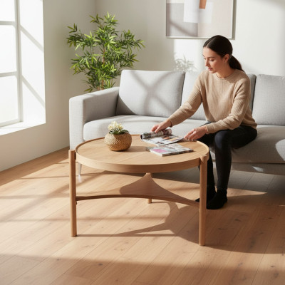 Nouvelle table basse en bois pour le salon - mobilier moderne