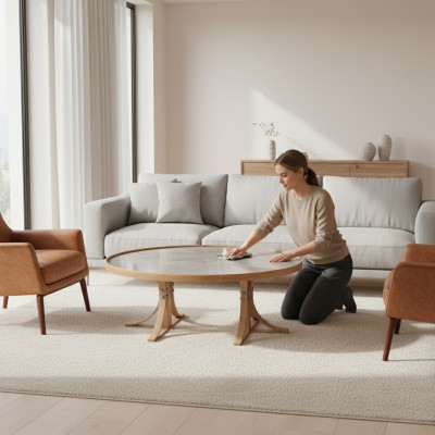 Salon de luxe Table basse en bois Table basse Mobilier Meubles modernes