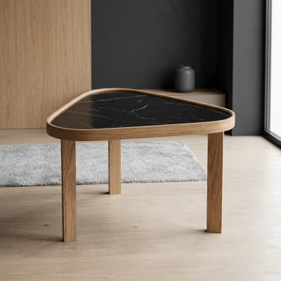 Table basse Salon Table basse Table d'appoint Marron Bois Ameublement