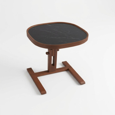Table d'appoint brune de designer en bois Table basse Table basse neuve pour salon