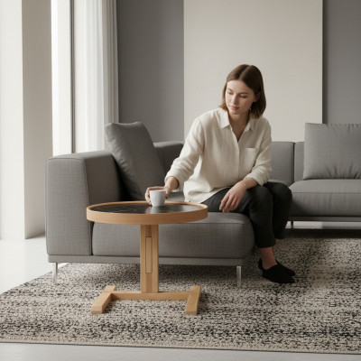 Table basse ronde Table d'appoint de salon Design Mobilier neuf Meubles