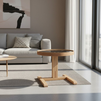 Table basse ronde Table d'appoint de salon Design Mobilier neuf Meubles