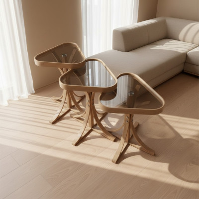 Luxe Complet 3x Tables basses Luxe Table basse de salon Luxe Ameublement