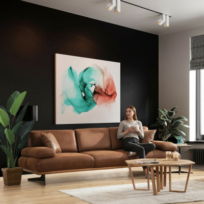 Canapé quatre places moderne en tissu design de luxe pour salon
