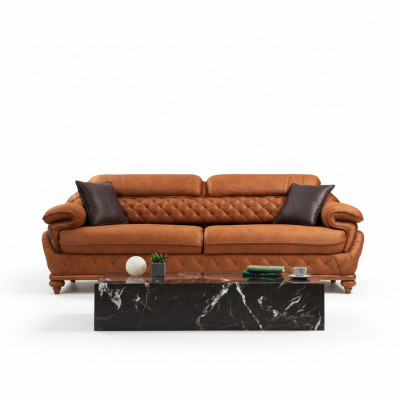 Canapé trois places Canapé Salon Canapés rembourrés Design moderne Meubles de luxe