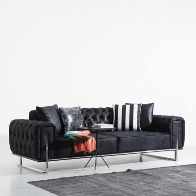 Canapé canapé trois places design Chesterfield meubles de luxe canapés rembourrés salon