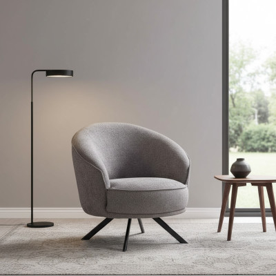 Séjour Moderne Fauteuil Gris Design Mobilier de Luxe Meubles Rembourrés Neufs