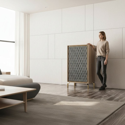 Nouvelle commode de luxe Chambre à coucher Design moderne Armoire Mobilier en bois