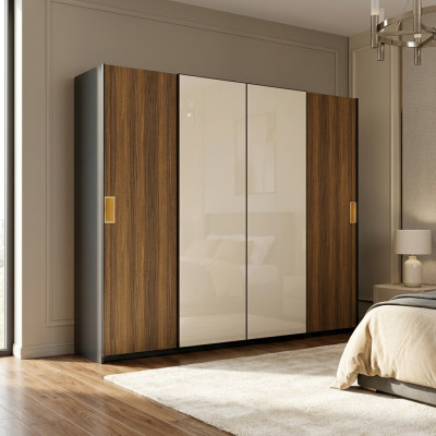 Armoire de luxe nouvelle chambre armoire moderne design de meubles en bois