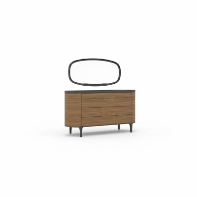 Commode avec Design de Miroir Armoire de Luxe Style Moderne Mobilier de Chambre Nouveau