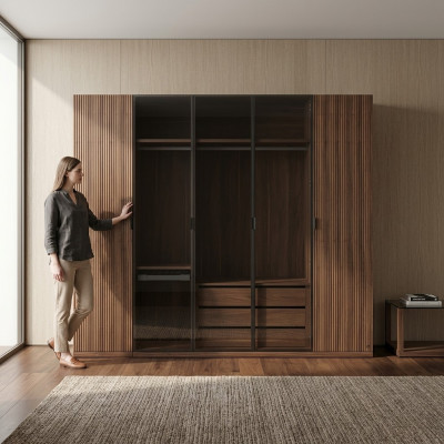 Chambre Armoire Moderne En Bois Armoire Design Portes En Verre