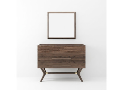 Commode de luxe avec miroir Style chambre moderne Design de cabinet en bois