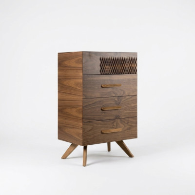 Design de commode de chambre moderne de style de luxe Armoire en bois nouveau mobilier