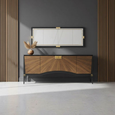 Ensemble de luxe pour la salle à manger Buffet avec miroir Design Mobilier moderne neuf