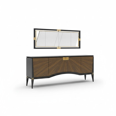 Ensemble de luxe pour la salle à manger Buffet avec miroir Design Mobilier moderne neuf