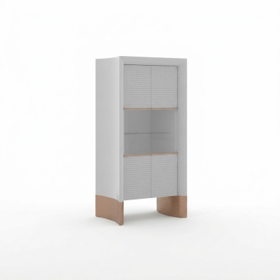 Vitrine de meubles de luxe Design Armoire en bois Vitrines de salle à manger Nouveau en verre