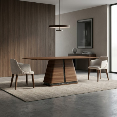 Salle à manger Mobilier Table à manger de luxe Design moderne Table en bois Nouveaux meubles