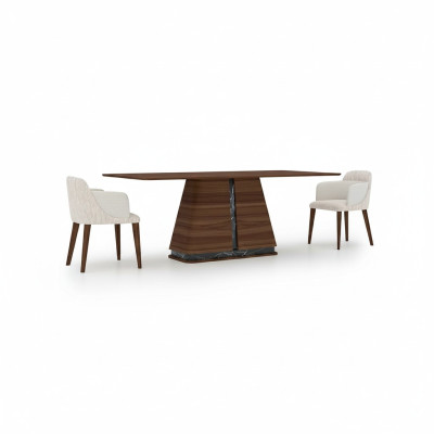 Salle à manger Mobilier Table à manger de luxe Design moderne Table en bois Nouveaux meubles