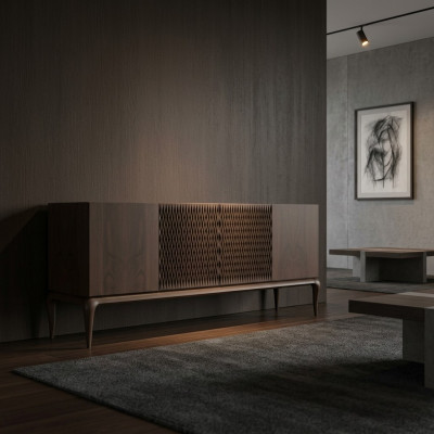 Salle à manger Buffet Mobilier de luxe Design moderne Armoire en bois Nouveaux meubles