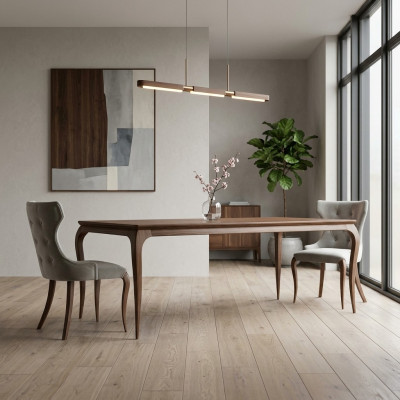 Mobilier moderne Table à manger 4x Chaises Mobilier de salle à manger de luxe Conception nouvelle
