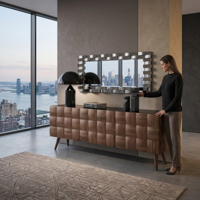 Bahut de luxe avec miroir Salle à manger Mobilier complet Design Meubles