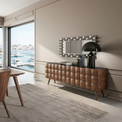 Bahut de luxe avec miroir Salle à manger Mobilier complet Design Meubles
