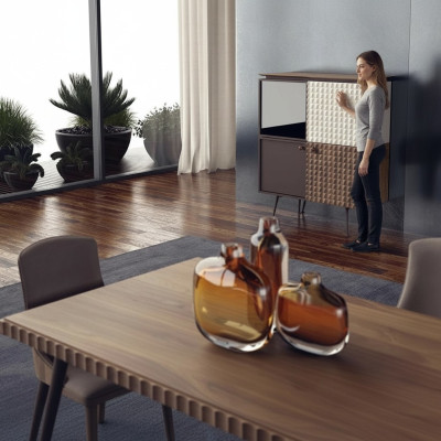 Salle à manger Design Commode Mobilier de luxe Armoire en bois Nouveaux meubles
