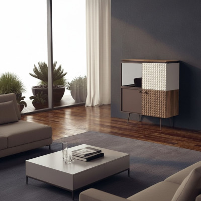 Salle à manger Design Commode Mobilier de luxe Armoire en bois Nouveaux meubles