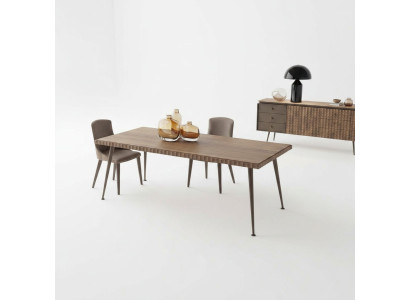 Ensemble de luxe 3 pièces Table en bois Table à manger Salle à manger Complet 4x Chaises Mobilier