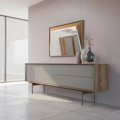 Buffet de salle à manger complet avec miroir Design Mobilier en bois Cabinet Meubles