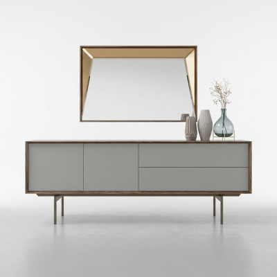 Buffet de salle à manger complet avec miroir Design Mobilier en bois Cabinet Meubles
