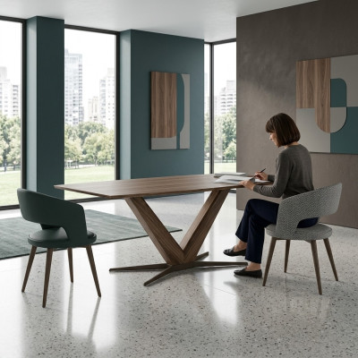 Ensemble complet Salle à manger Table à manger 4x Chaises Design Luxe Mobilier de table