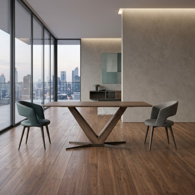Ensemble complet Salle à manger Table à manger 4x Chaises Design Luxe Mobilier de table