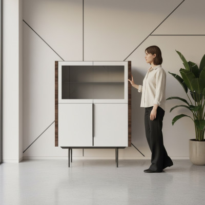Salle à manger Vitrine de luxe Mobilier de design Cabinet de meubles Moderne nouveau