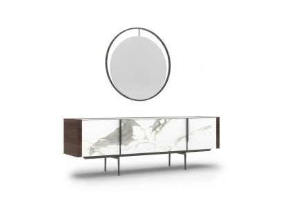 Salle à manger de luxe Buffet moderne avec miroir Design Ameublement nouveau