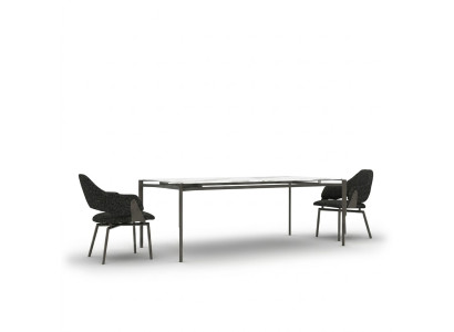 Mobilier de salle à manger moderne Table à manger 4x Chaises Mobilier de luxe Table neuve