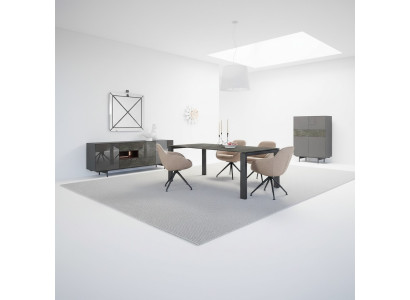 Salle à manger de luxe Ensemble de salle à manger Table à manger 4x Chaises Design Moderne Ameublement neuf
