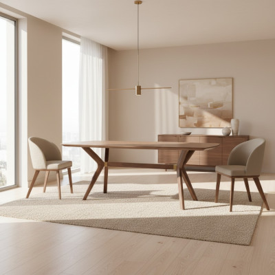 Salle à manger Ensemble de salle à manger Table à manger 4x Chaises Mobilier de luxe Design moderne