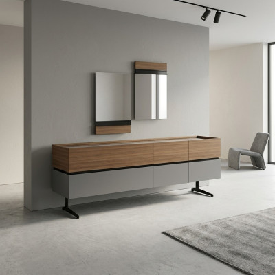 Buffet de luxe pour salle à manger complet 2x miroir Design de mobilier moderne