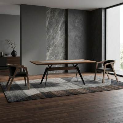 Luxe Salle à manger complète Table à manger 4 chaises Mobilier Design Moderne