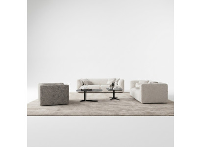 Ensemble de canapé de luxe 3 pièces Fauteuil 2x canapé trois places ameublement de salon