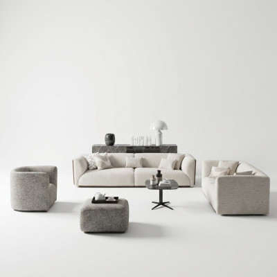Meubles rembourrés Salon Canapé 4 places Canapé Trois places Mobilier Fauteuil neuf