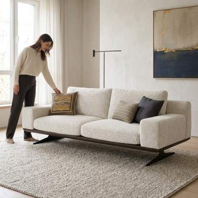 Canapé trois places de luxe Meuble rembourré Canapé Salon moderne Mobilier design