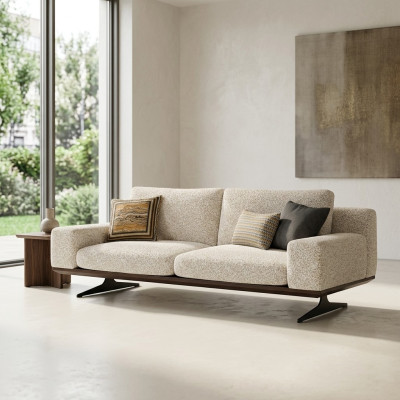 Canapé trois places de luxe Meuble rembourré Canapé Salon moderne Mobilier design